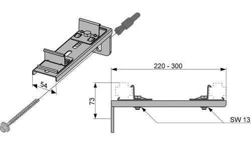 WALLBOX двойное удлиненное крепление